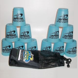  Blue Glow in The Dark 12 Speed Stacks Cups Bag Sports Stacking