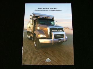 2005 Mack Granite Axle Back Truck Dealer Brochure