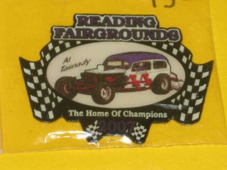 Reading Fairgrounds Dirt Track Speedway pin  AL TASNADY #44 pin  NEW