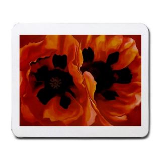 georgia o keeffe oriental poppies mouse pad mousepad click on image to