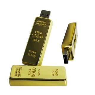 Hot 128GB Gold Bar USB 2 0 Flash Memory Drive Stick Pen Thumb