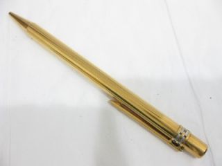 Must de Cartier Gold with Trinity Ring Ballpoint Pen