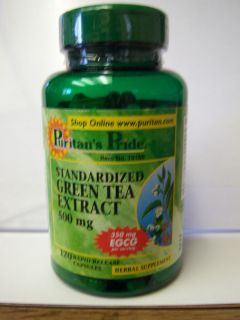 Green Tea Extract 500 MG Standardized with EGCG 350 MG 120 Capsules