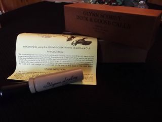 Glynn Scobey Signed Duck Call with ORG Box