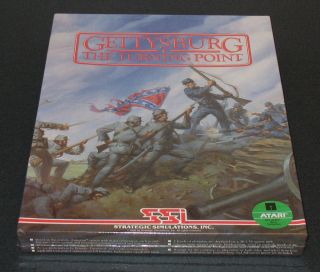 Gettysburg Turning Point +Atari 8 Bit+ (SSI) +Sealed+