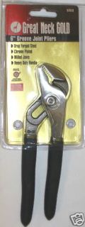 New Great Neck Gold 6 Groove Joint Pliers