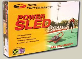 GoFit Weight Sled with Harness Tether Training DVD