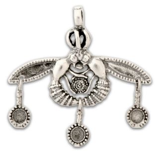 Greek Jewelry Minoan Bees Sterling Silver Pendant M