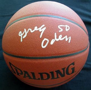 Greg Oden Signed NBA Basketball Ball Ohio State Proof