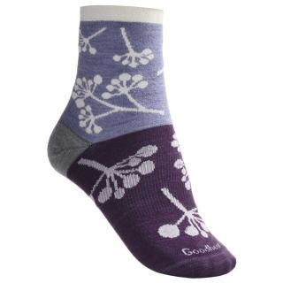 Goodhew Twig Cashmerino Bamboo Socks Lilac Floral   Size M L 8 10 5