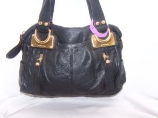 Makowsky Black Glove Leather E w Zip Top Satchel Handbag A93783 4