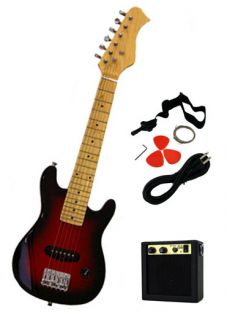Kids Toy 30 Red Electric Guitar 5W Amp Gig Bag
