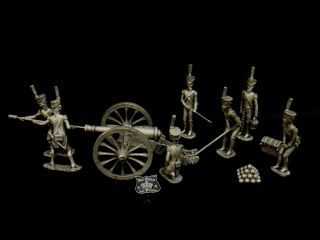 Les Etains Du Prince Gribeauval Pewter Cannon with Artillerymen Set