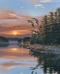 Rick Kelley s N GOOSE Lake Print Into The Sun