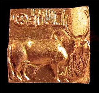 Indus Seal Tablet Golden Bull of Harappa Museum Replica