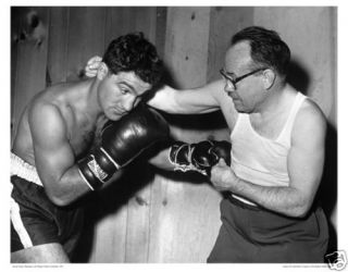 Photo Boxer Rocky Marciano Charley Goldman Train 1951