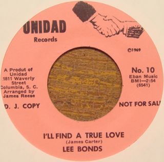Lee Bonds – Ill Find A True Love / Its Not ButSo Much Love Can Do