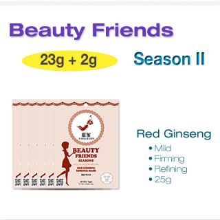 15 Pcs Red Ginseng Beauty Friends II 25g Facial Essence Face Mask
