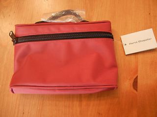 Herve Chapelier Cosmetic Zip Bag, 914NB   Valentin Red, NWT Super