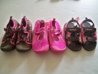 Osh Kosh Pink or Brown Girls Sandal Swim Water Shoes