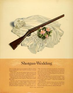 1941 Ad SC Johnson Paint Wax Racine Wisconsin Shotgun Wedding Dress