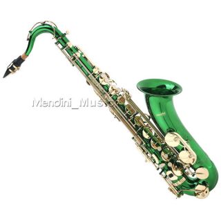 New Student Green Lacquer Tenor Saxophone Sax $39 Tuner
