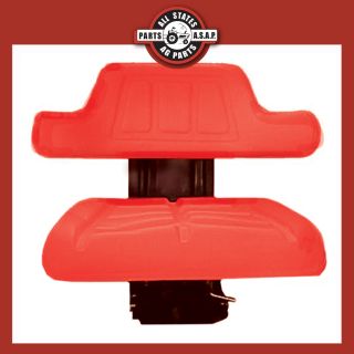 Grammer Seat Red Vinyl Covered Molded Cushions Red