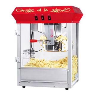 New Popcorn Corn Red Foundation Antique Style Popcorn Popper Machine
