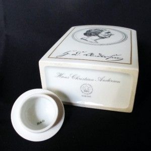 Hans Andersen Commemorative   Tea Caddy   Copenhagen Porcelain
