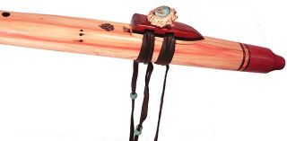 Native American Style Flute Custom Made of Spalted Flame Key of G No
