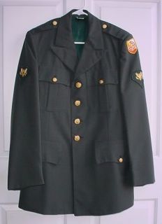 US Army Stratcom Class A Uniform Coat SPC Rank Size 36