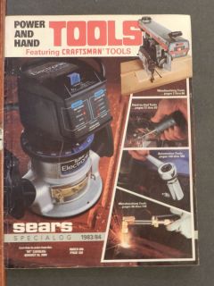  Specilog Power And Hand Tools 1983 1984 Craftsman Tools