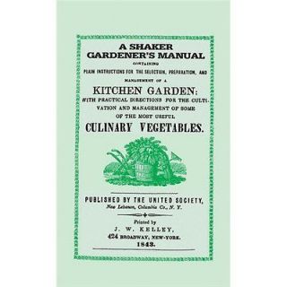  Shaker Gardeners Manual   Applewood Books (COR)Crosman, Charles F