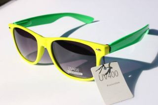 Neon Yellow Green 80s Retro Vintage Sunglasses Vintage Hip
