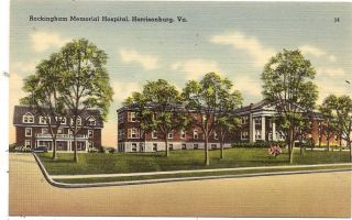 Rockingham Memorial Hospital Harrisonburg VA Postcard