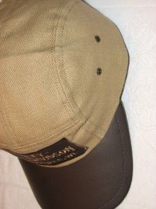 Harley Davidson Vintage Leather RR Hat Cap New
