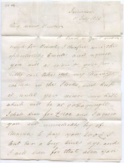 Trinidad Scarce 1826 SHIP Letter Greenock Cover to London