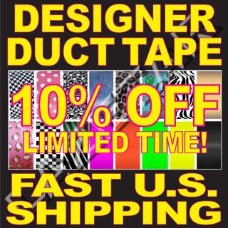Designer Duct Tape Printed Colored Pattern Duck Platypus Crafts
