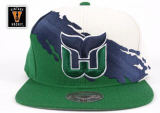 Hartford Whalers Mitchell Ness NG72 Paintbrush NHL Snapback Hat