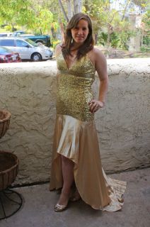 Gold Sherri Hill Pageant Dress Size 10 Needs to Go