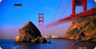 Aluminum License Plate Golden Gate Bridge San Francisco