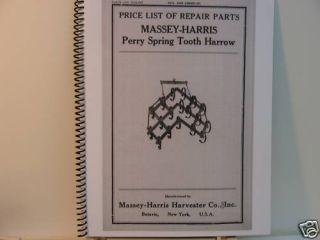 Massey Harris Perry Spring Tooth Harrow 1914 1925