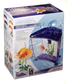 Desktop Aquarium Fish Tank 2 65 Gal Goldfish Kit Purple