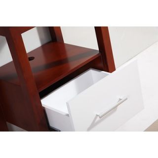 Legion Furniture 24 Single Bathroom Vanity Set with Mirror in Brown