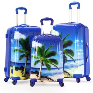 Rockland Celebrity 3 Piece Polycarbonate/ABS Spinner Luggage Set
