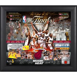 Mounted Memories Udonis Haslem Miami Heat 2012 NBA Champions Framed