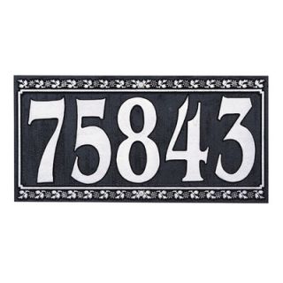 Whitehall Products Dresden Five Number Wall Plaque  