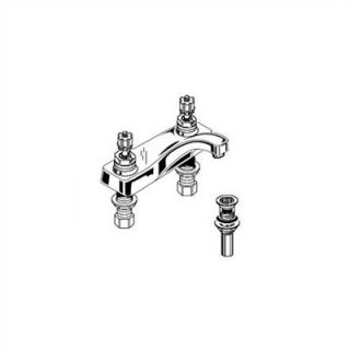 Belle Foret Widespread Bathroom Faucet with Double Metal Cross Handles