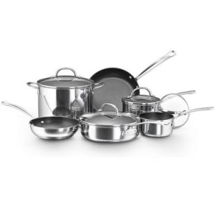  Millennium Polished Stainless Steel 10 Piece Cookware Set