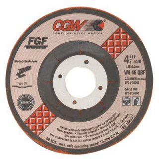 CGW Abrasives Type 29 Depressed Center Wheels   FGF Special Wheels